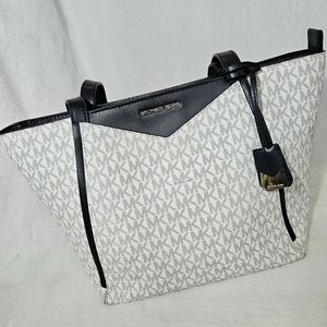 Michael Kors M Tote - Small TZ tote White/Navy